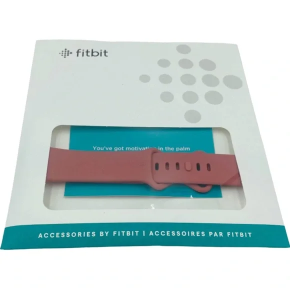 New in Box Fitbit Infinity Band Versa 3 Pink Sand Wristwatch Band Strap 24mm